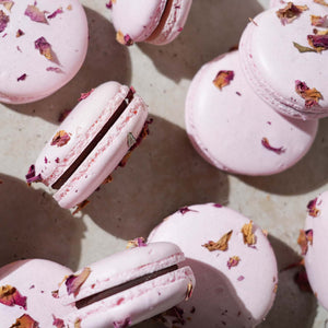 Raspberry Rose Macaron