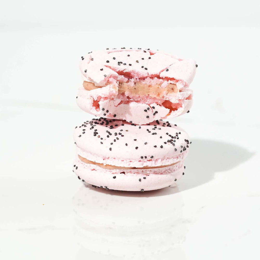 Strawberry Rhubarb Macaron