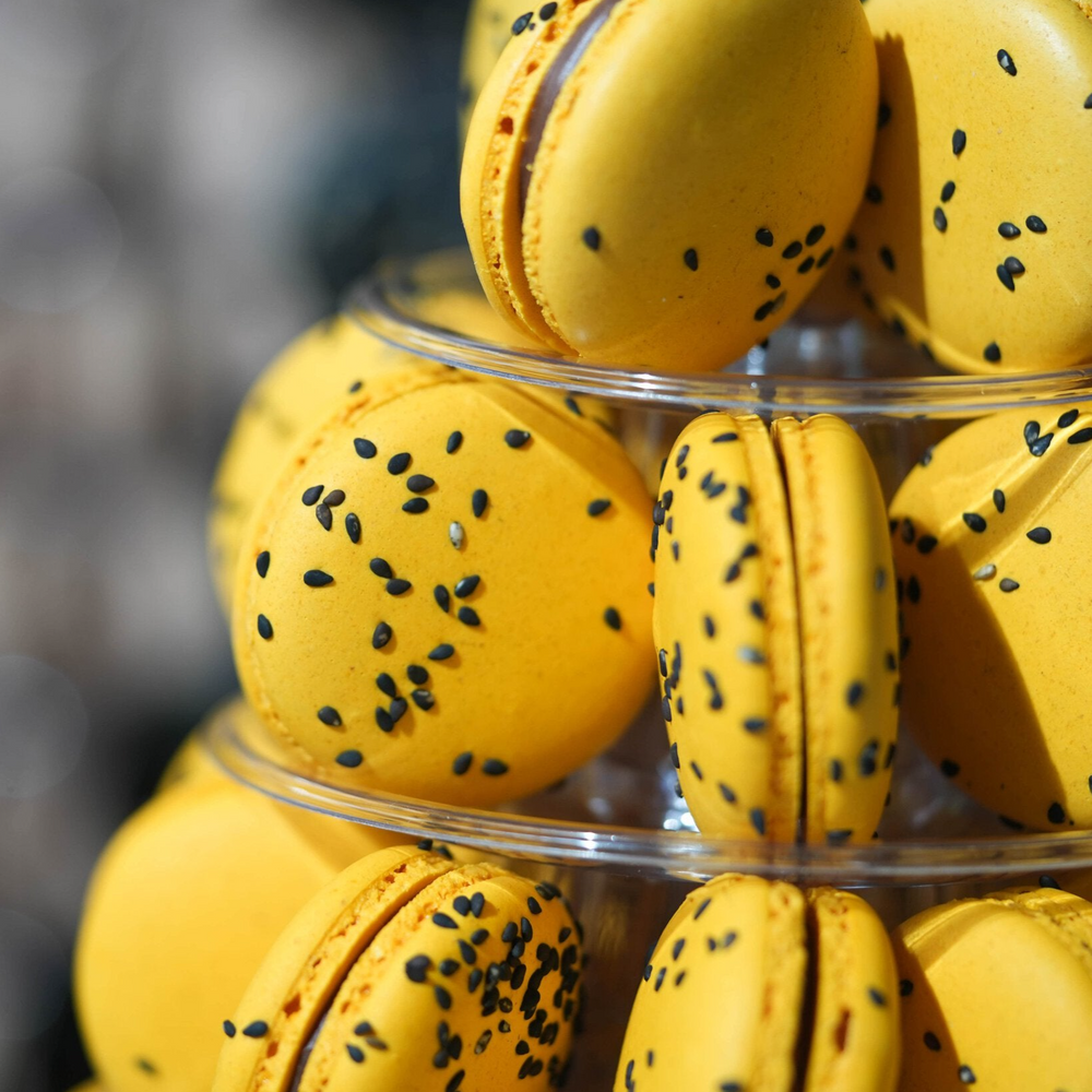 Passionfruit & Mocha Macaron Tower. Hands On Workshop